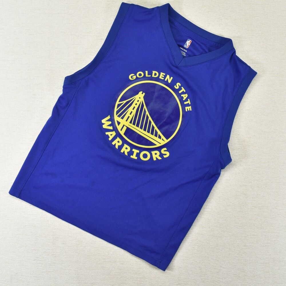 NBA Golden State Warriors Jersey Youth Large Blue Basketball Nike Curry 30 14/16